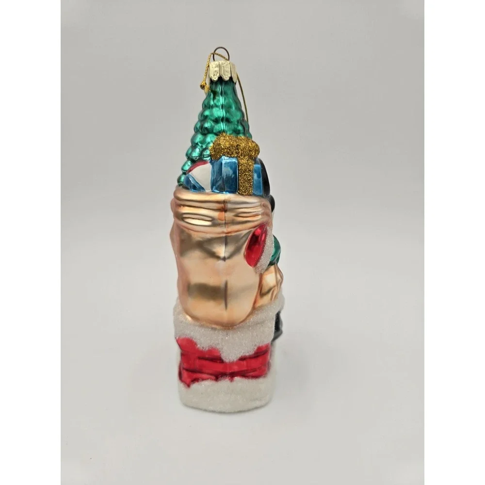 Disney Mickey Mouse‎ Christmas Ornament Blown Glass Vintage European Style